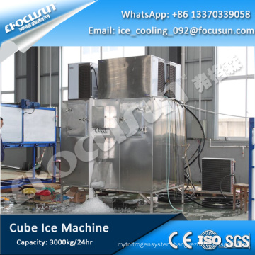 Focusun 2018 NEW 3 tons food hygiene direct used cube ice machine